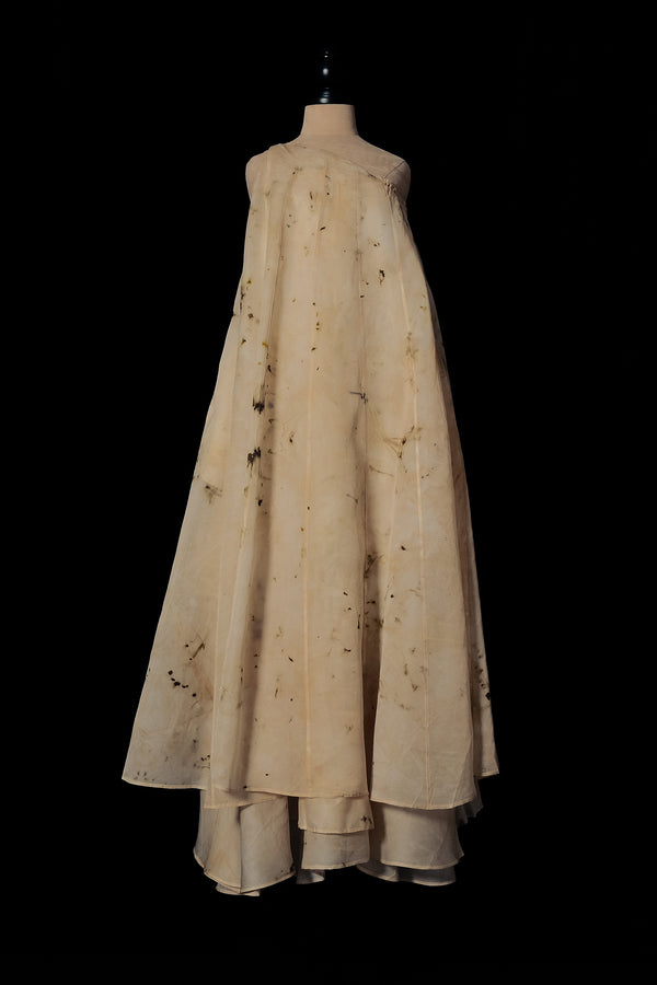 Mutedance 25 Spring/Summer Linen Layered Dress MD-MD25SS23-BEIGE MD25SS22